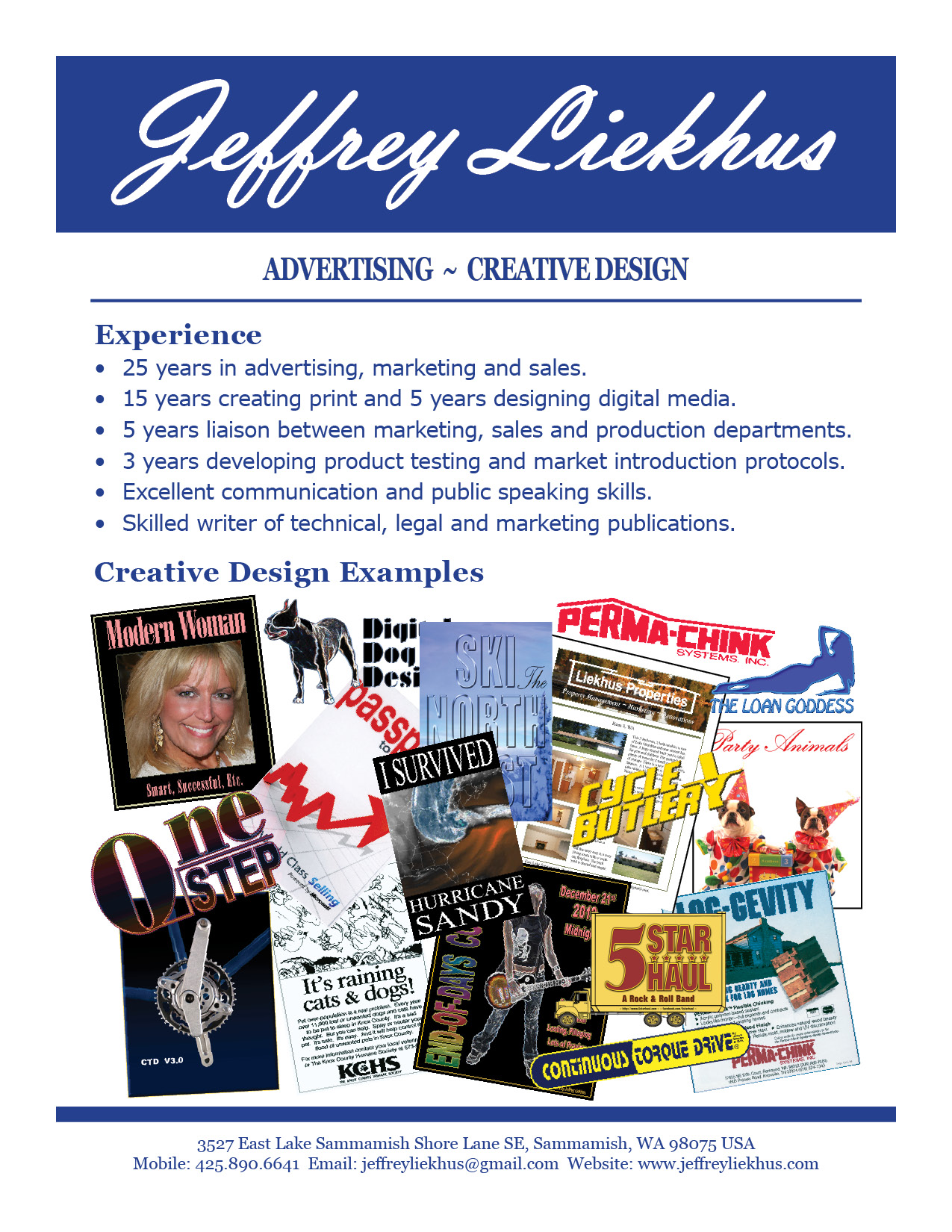 JAL Resume' Advertising